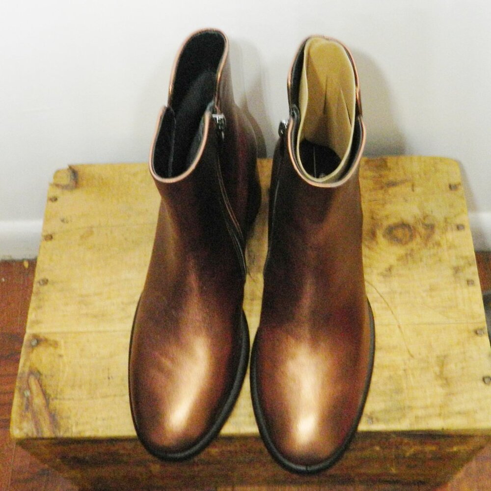 Ecco $225 Sculpted LX 55 mm Ankle Boot Bronze Antique EU 38 NIB! - Picture 10 of 11